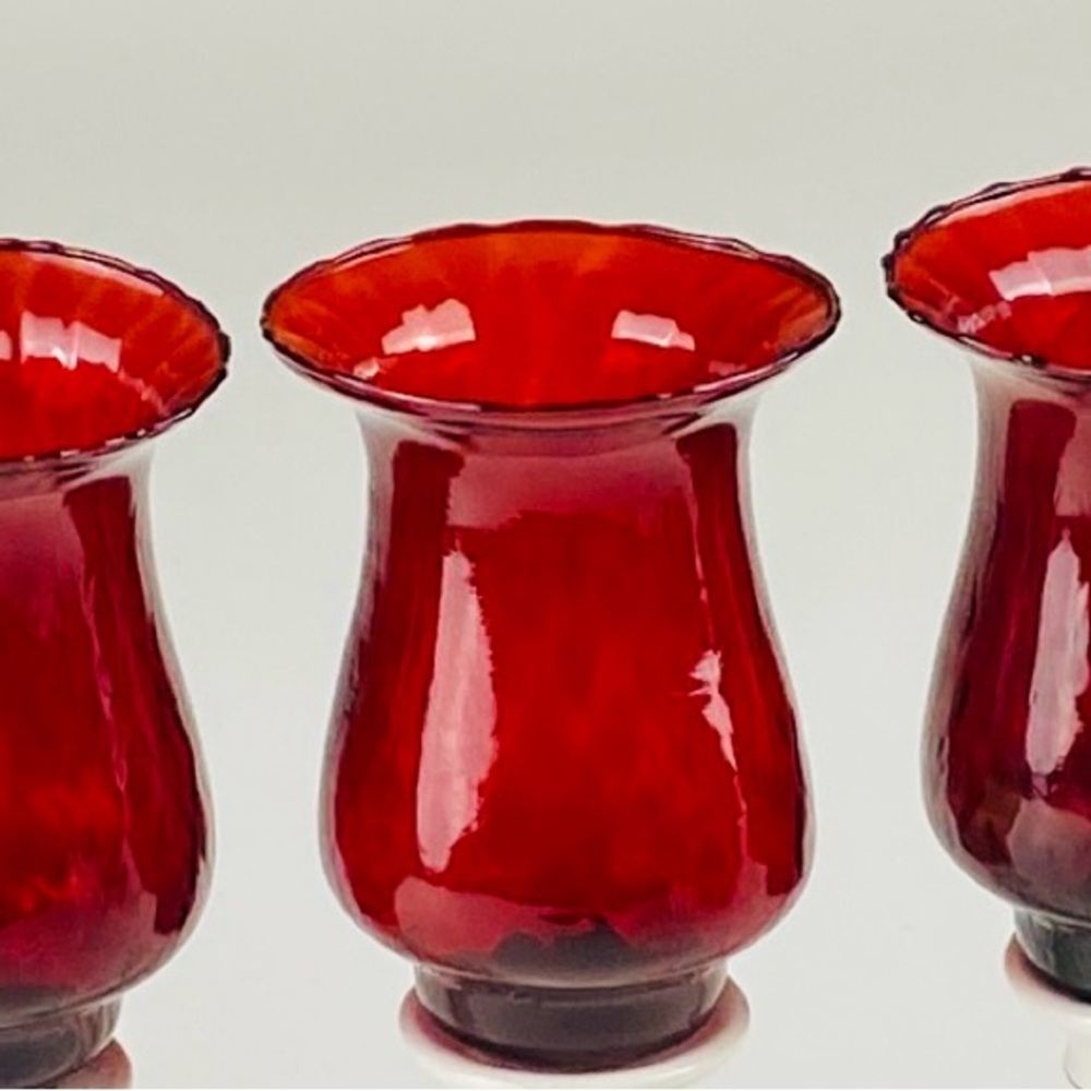 Home Interiors Ruby Red Candle Holders - Picture 4 of 9